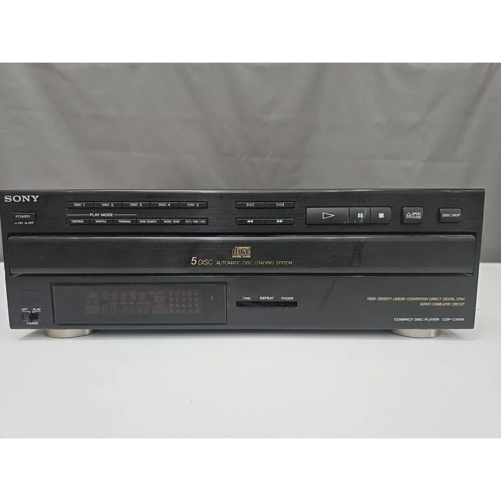 Sony 5 Disc CD Changer CDP-C312M- NO Remote. **PARTS ONLY**